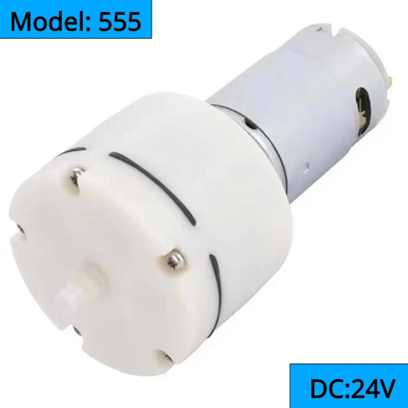 DC12V/24V Micro vacuum pump Mute Air Pump Negative Pressure 12W Device Fish Tank Aeration Pump Low Noise Medical Device