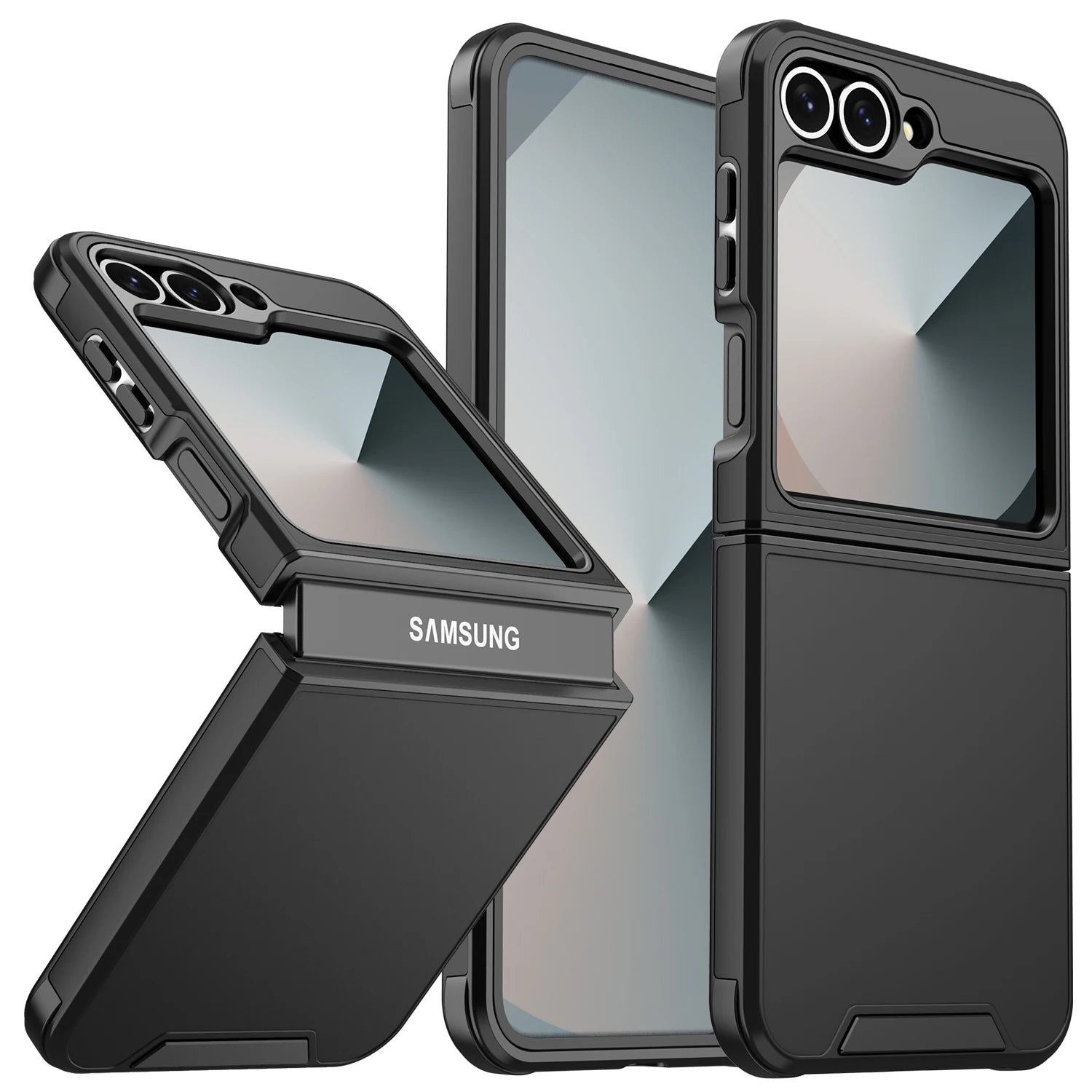 Luxury Original Official Slim Matte Protection Phone Case Samsung Galaxy Z Flip 6 5 4  For Wireless Charging Shockproof Cover