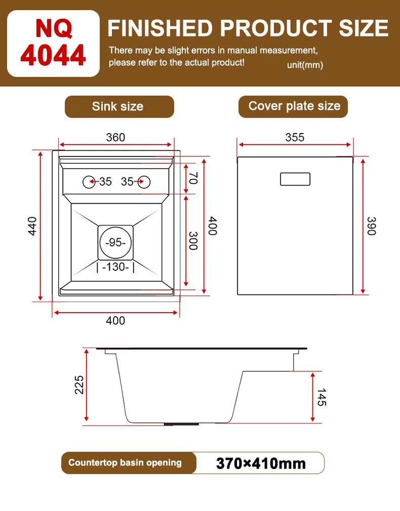 Hidden Bar Sink Stainless Steel Kitchen Sink Apartment Small Single Slot Touring Car Multi-functional Wash Basin With Cover Plat