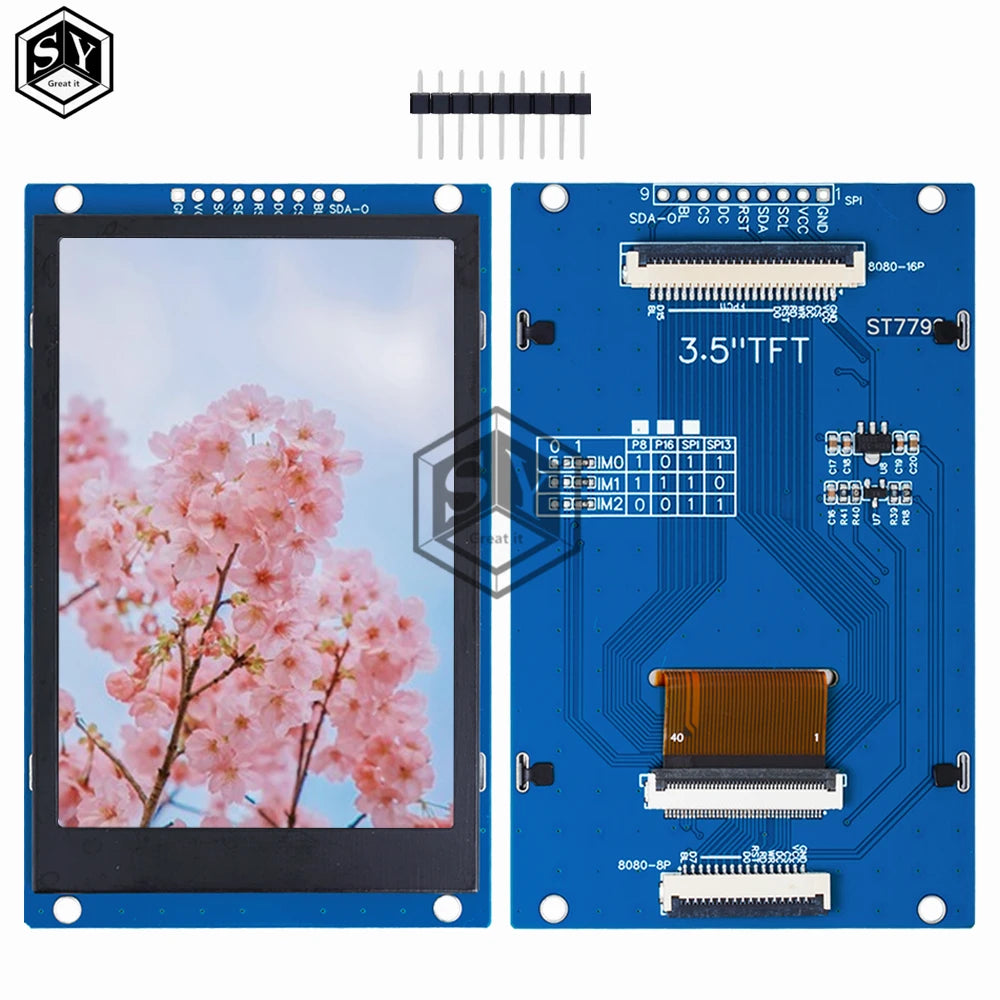 3.5 Inch 320x480 SPI TFT Serial Port Module 5V/3.3V PCB Adapter ST7796S LCD Display For Arduino