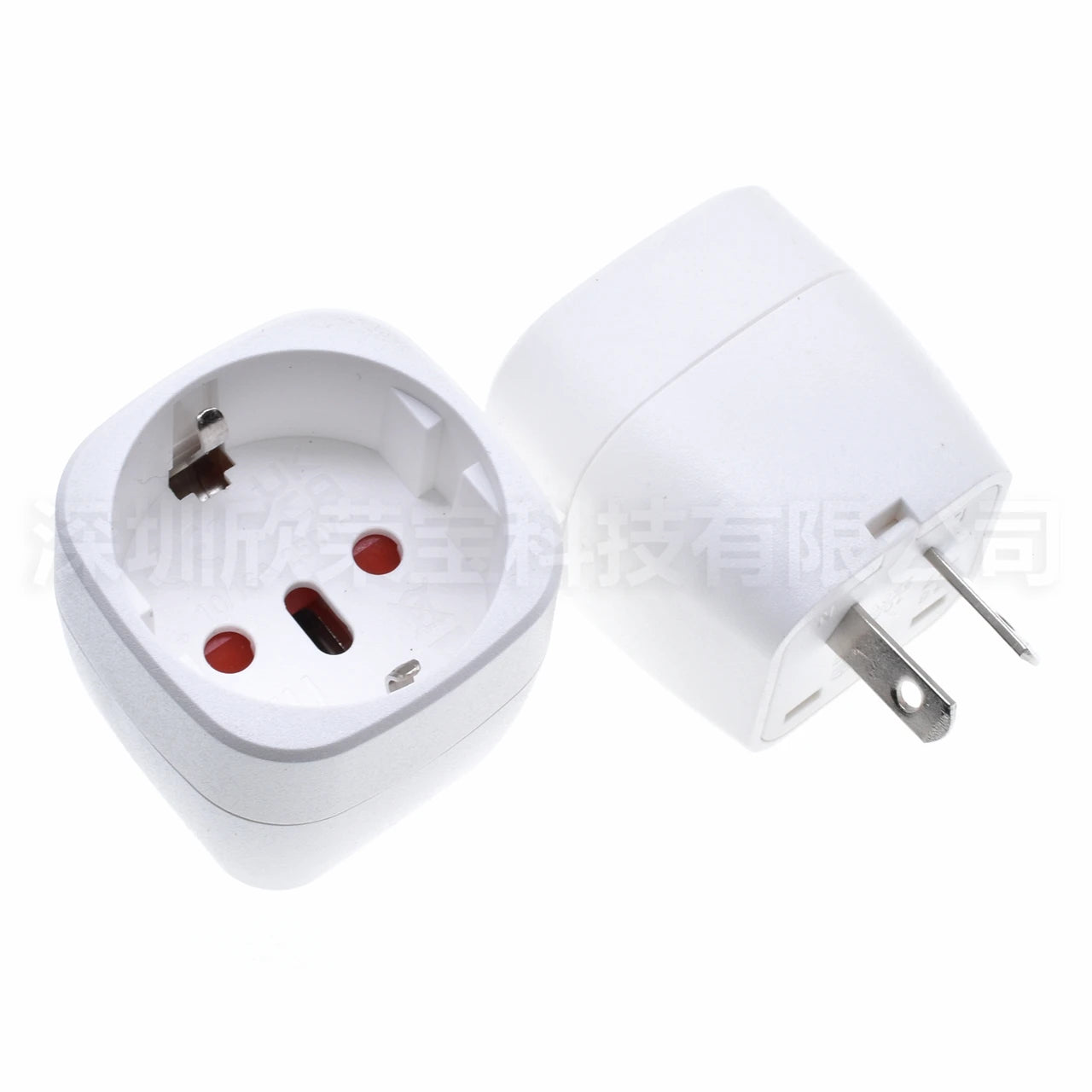 Europe Italy Switzerland EU to AU plug adpater 2 Oblique pins AU socket conversion adapter for New Zealand Australia Netherlands