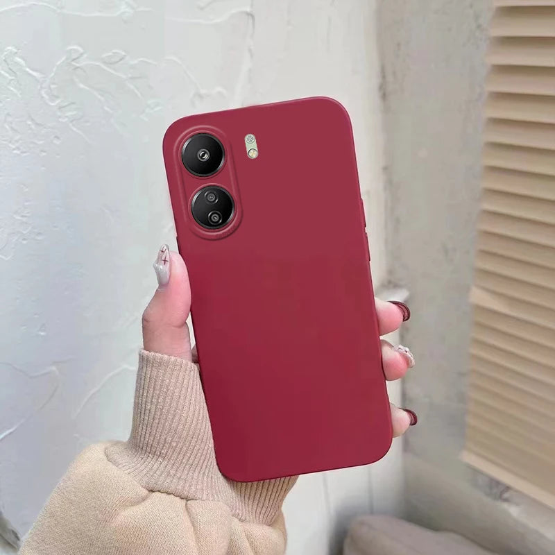 For Redmi 13C Case Cover Xiaomi Redmi 13C Capas Lens Camera Protector Silicone Colour Shockproof TPU Soft Fundas Redmi 13C 13 C