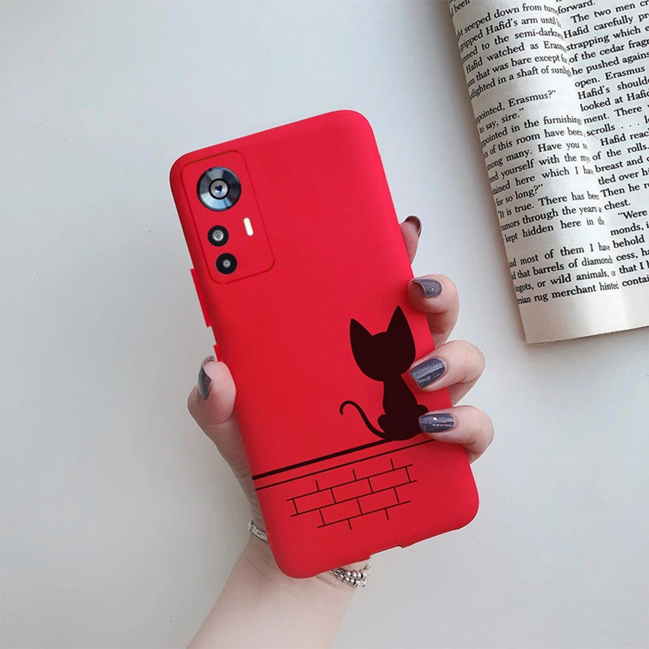 For Xiaomi 12T Case On Xiaomi 12T Pro Back Cover Cute Cartoon Silicone Soft TPU Protective Bumper For Xiaomi 12Tpro Phone Fundas