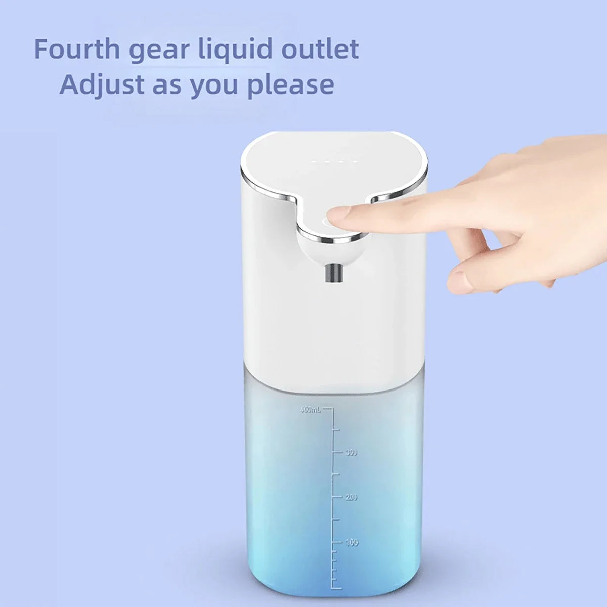 400ml Automatic Soap Dispenser USB Rechargeable 4 Modes Touchless Smart Washing Hand Machine Wall Mounted Soap Dispenser