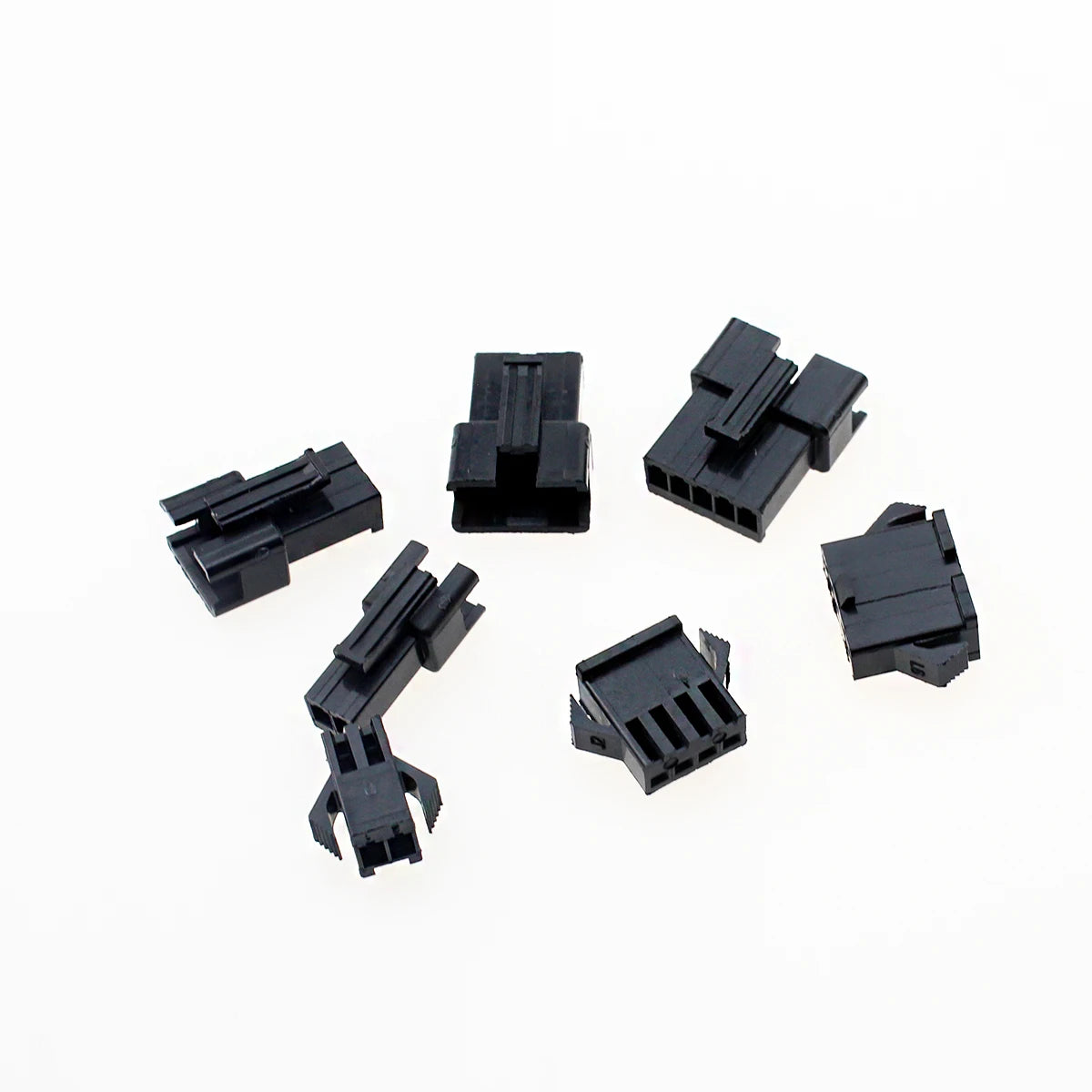 200PCS 2.54mm Pitch 2/3/4/5Pin JST SM Connectors Male and Female Header Plug Housing Pin Connectors Crimp Terminal Adapter
