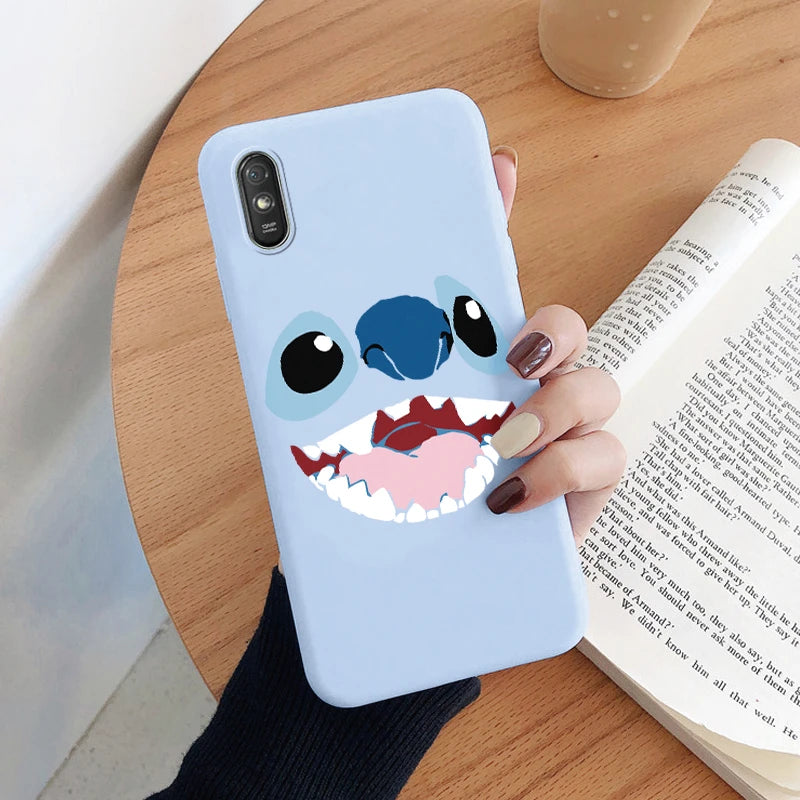 Lilo Stitch Phone Case For Redmi 9A 9AT Camera Protect Soft Cover Silicone Cute Cartoon Funda For Redmi 9A 9 AT Redmi9A 9AT Capa