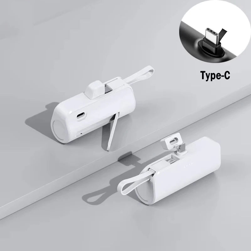 Mini 30000mAh Power Bank Capsule Large Capacity Portable Wireless Fast Charging External Battery For iPhone Type-c New