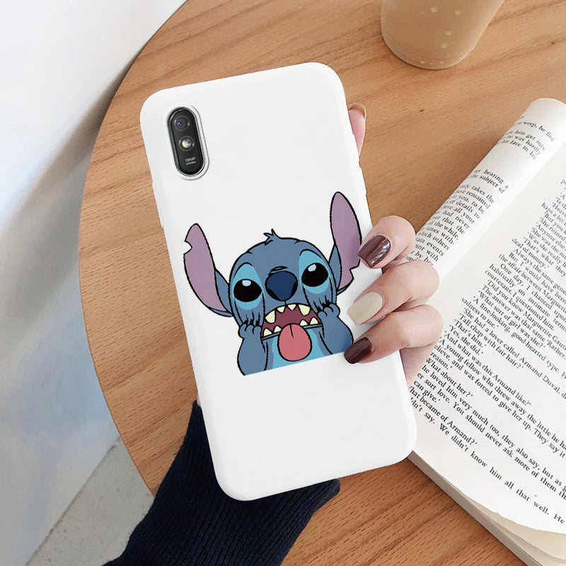 Lilo Stitch Phone Case For Redmi 9A 9AT Camera Protect Soft Cover Silicone Cute Cartoon Funda For Redmi 9A 9 AT Redmi9A 9AT Capa