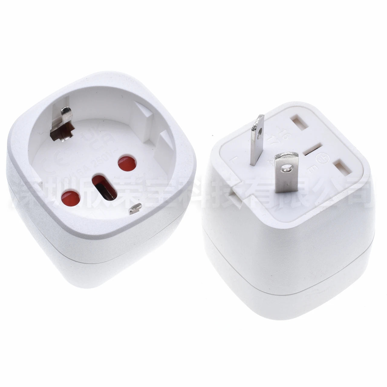 Europe Italy Switzerland EU to AU plug adpater 2 Oblique pins AU socket conversion adapter for New Zealand Australia Netherlands