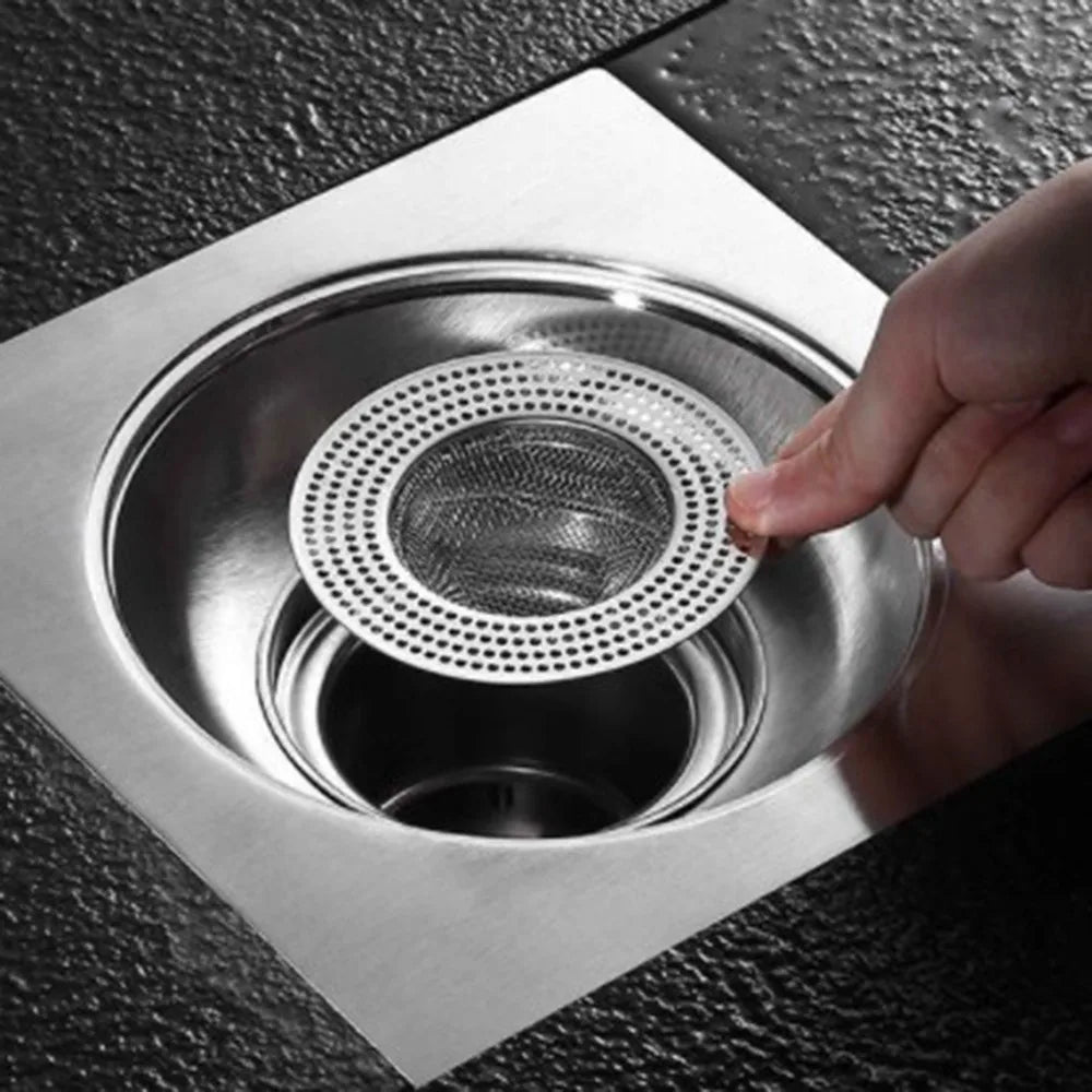 Kitchen Water Sink Filter Sink Mesh Strainer Kitchen Tool Stainless Steel Bathroom Floor Drain Cover Kitchen Sink Filter Screen
