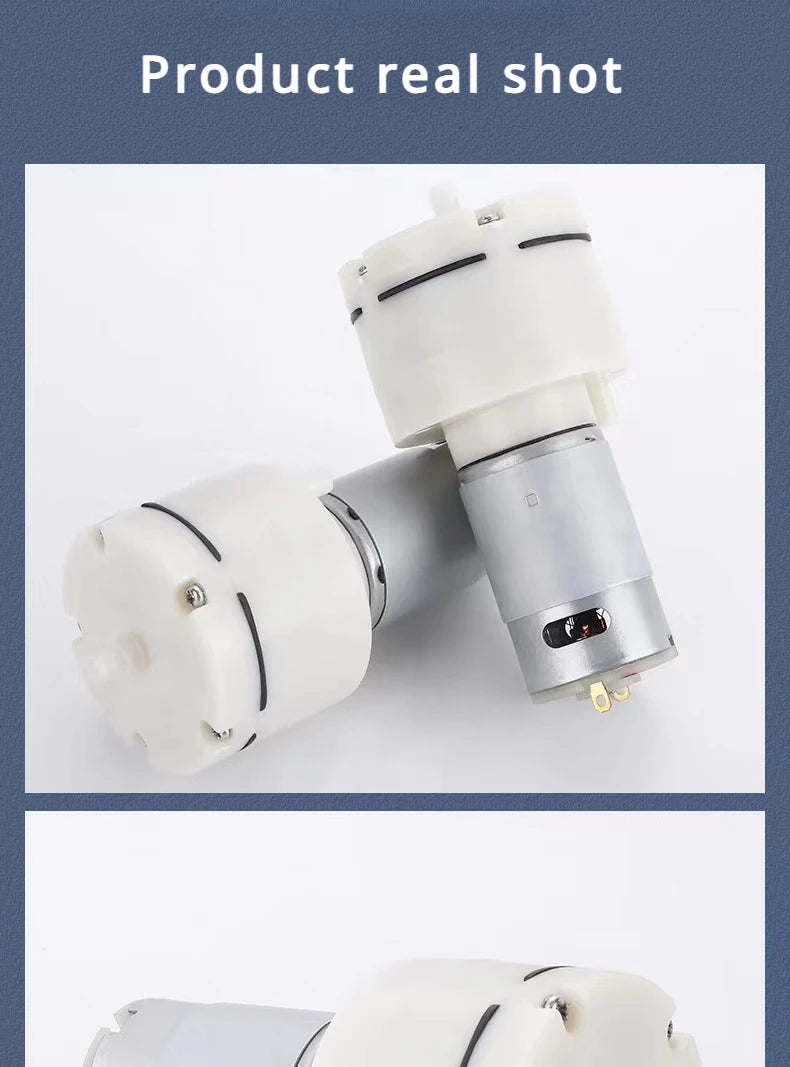 DC12V/24V Micro vacuum pump Mute Air Pump Negative Pressure 12W Device Fish Tank Aeration Pump Low Noise Medical Device