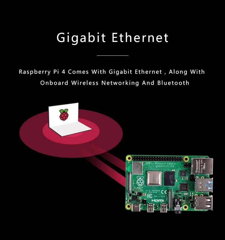 Raspberry Pi 4 Model B 4B RAM 1GB 2GB 4GB 8GB Core 1.5Ghz 4K High Resolution Dual Displays Bluetooth 5.0 New original stock