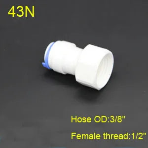 1/4" 3/8" OD Hose Tube 1/4" 1/2" 3/4" 1/8" Plastic Pipe Quick Connectors RO Water Connector Fittings Reverse Osmosis System