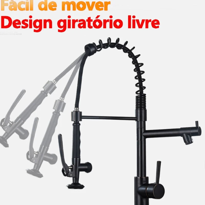 Modern Kitchen Faucet with Versatile Articulated Spray,Wall Mounted Faucet