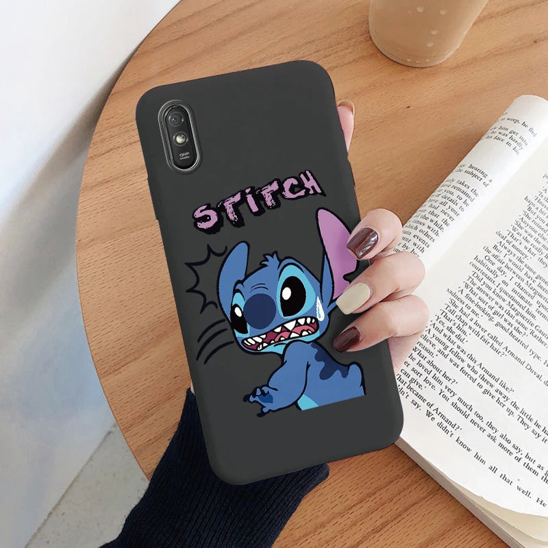 Lilo Stitch Phone Case For Redmi 9A 9AT Camera Protect Soft Cover Silicone Cute Cartoon Funda For Redmi 9A 9 AT Redmi9A 9AT Capa