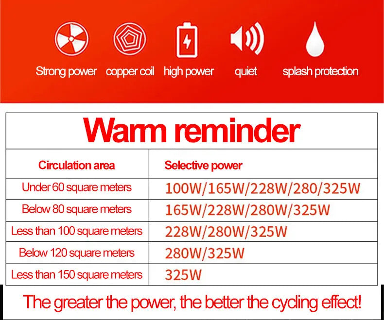 220v 165w Bass Circulating Pump Floor Heating Pipe Ultra-quiet Pipe Pump Fully Automatic Shield Water Saving Pump