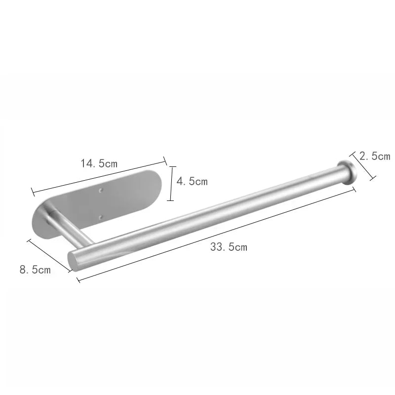Bathroom Paper Towel Holder Stainless Steel Floor Standing Toilet Paper Holder Hole-less Bathroom Floor Standing Shelf