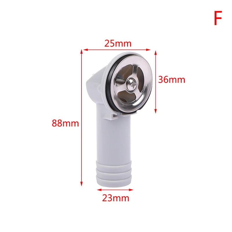 1PCS Kitchen Basin Square Round Overflow Hole Conversion Joint Drainage Water Pipe Three Links Head Sink Connector Accessories