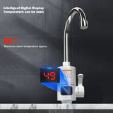 Electric Kitchen Water Heater Tap LCD Digital Instant Heating Water Faucet Heater Waterproof Hot Cold Mixer Tap Kitchen Supplies