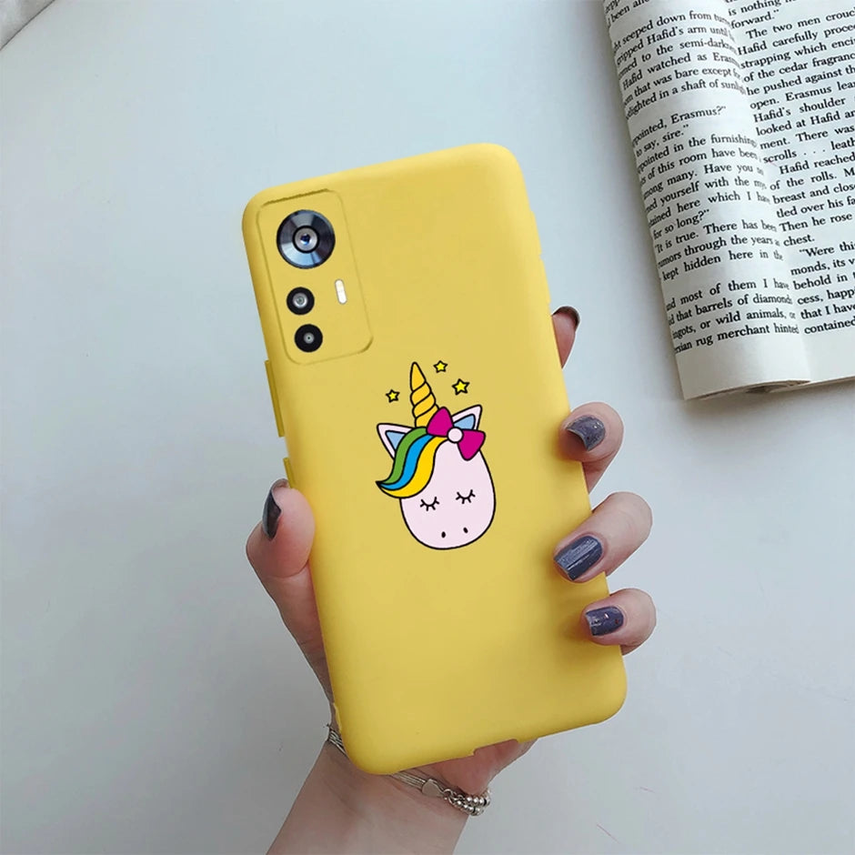 For Xiaomi 12T Case On Xiaomi 12T Pro Back Cover Cute Cartoon Silicone Soft TPU Protective Bumper For Xiaomi 12Tpro Phone Fundas