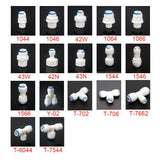 1/4" 3/8" OD Hose Tube 1/4" 1/2" 3/4" 1/8" Plastic Pipe Quick Connectors RO Water Connector Fittings Reverse Osmosis System