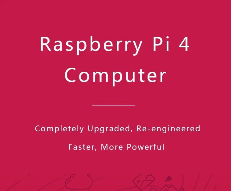 Raspberry Pi 4 Model B 4B RAM 1GB 2GB 4GB 8GB Core 1.5Ghz 4K High Resolution Dual Displays Bluetooth 5.0 New original stock