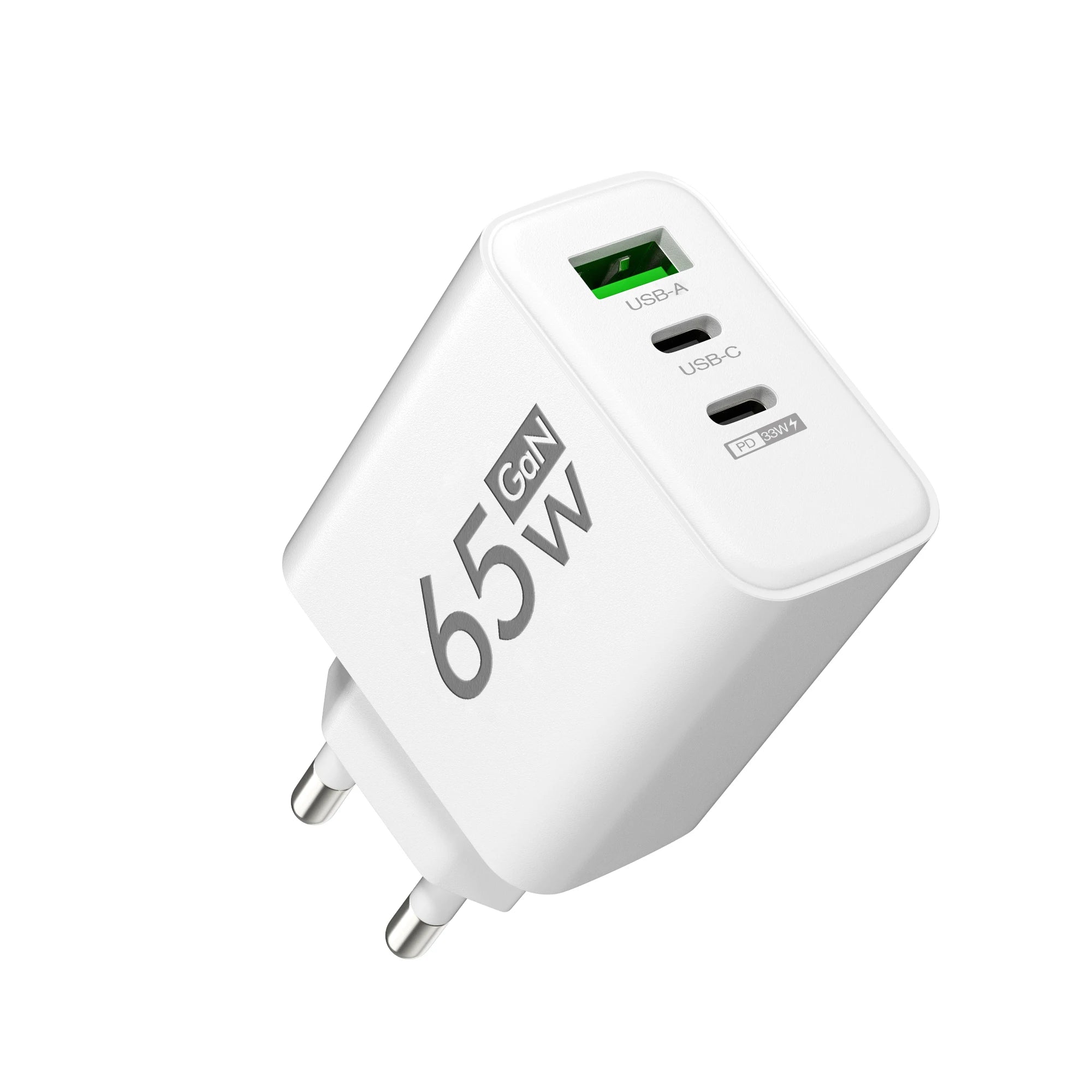 PD 65W USB C Charger GaN Fast Charging Quick Charge 3.0 Mobile Phone Charger Adapter For iPhone Xiaomi Samsung Oneplus OPPO
