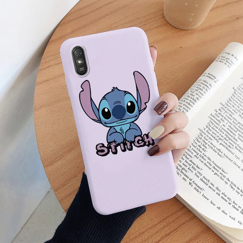 Lilo Stitch Phone Case For Redmi 9A 9AT Camera Protect Soft Cover Silicone Cute Cartoon Funda For Redmi 9A 9 AT Redmi9A 9AT Capa