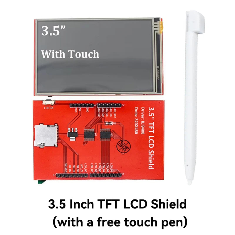 3.5 Inch IPS Touch Screen TFT LCD Display Module 3.5" 320X480 ILI9488 LCD Sheild for Arduino UNO Mega260 DUE Development Board