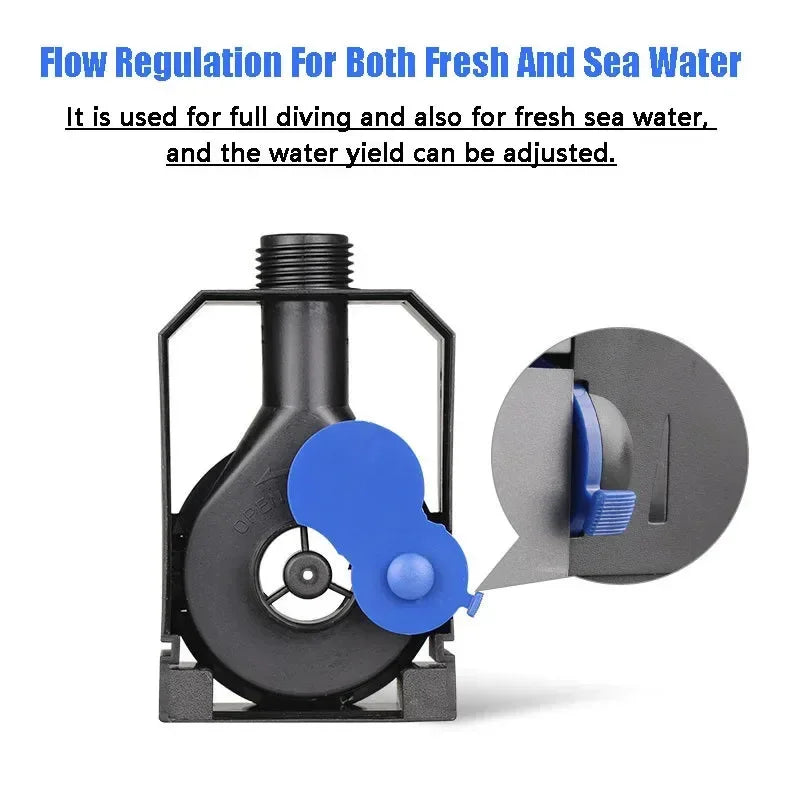220V 7W 8W 500L/H 600L/H Aquarium Submersible Pump Fish Tank Pumping Circulating Water Pump Pool Filtration Fountain Rockery