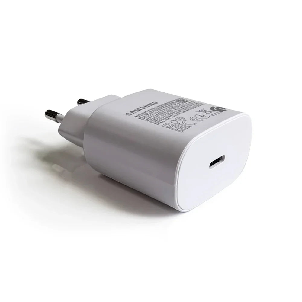 For Samsung 25W Super Fast Charger Galaxy S24FE S24Ultra S23 S22 FLip Fold 2 3 4 5 6 A06 A16 A15 A35 A55 Adapter Quick Charging