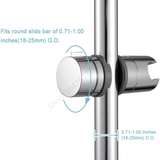 Adjustable Shower Head Holder 18mm~25mm Universal Bathroom Bracket ABS Chrome Plated Hand Shower Rail Slider Clamp