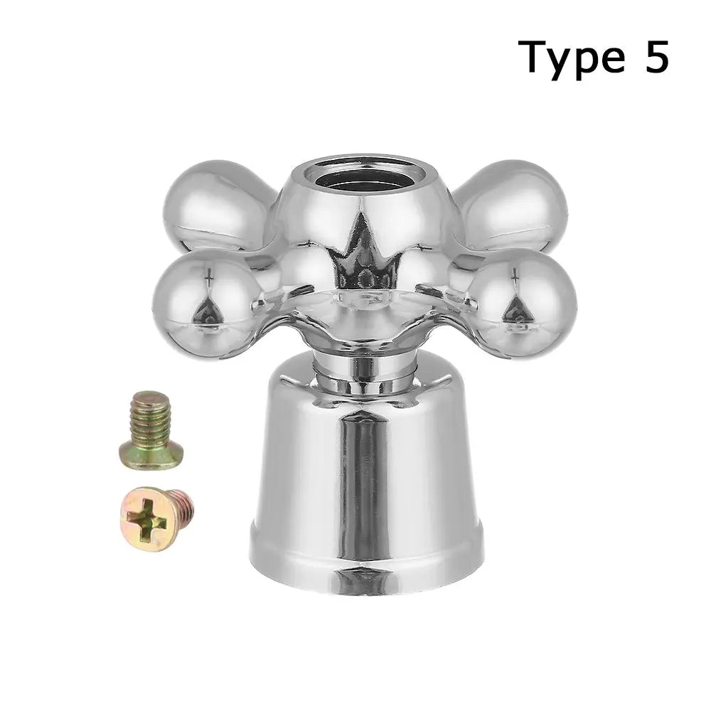 1Pcs Faucet Handle Switch Handle Accessories Triangle Valve Small Spout Dish Basin Single Cold Quick Open Valve Core Handwheel