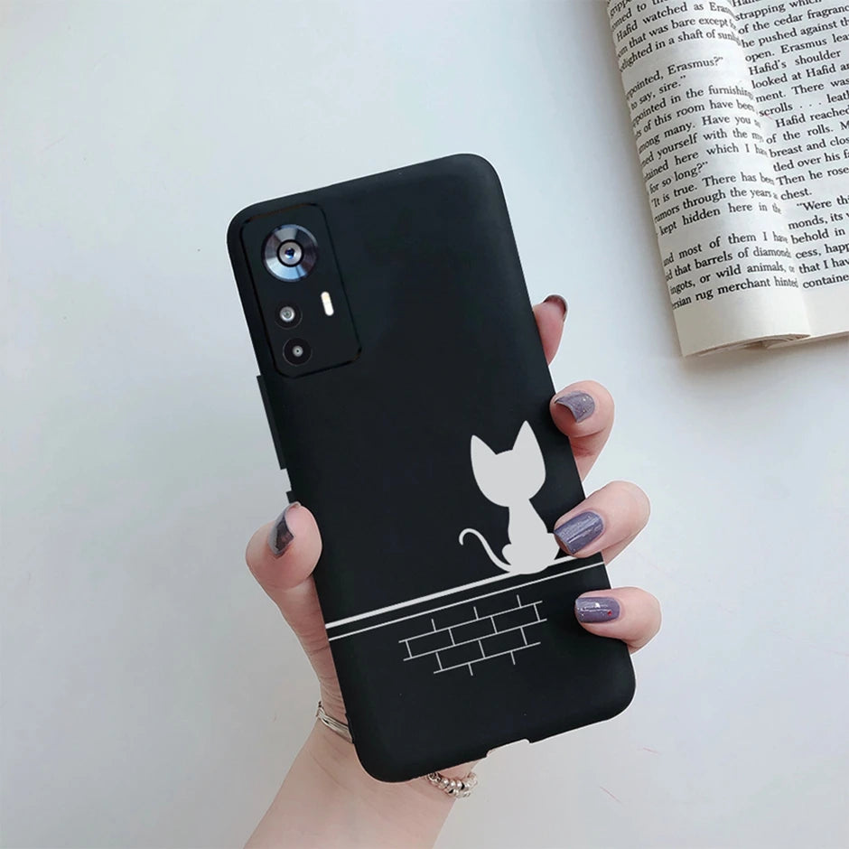 For Xiaomi 12T Case On Xiaomi 12T Pro Back Cover Cute Cartoon Silicone Soft TPU Protective Bumper For Xiaomi 12Tpro Phone Fundas