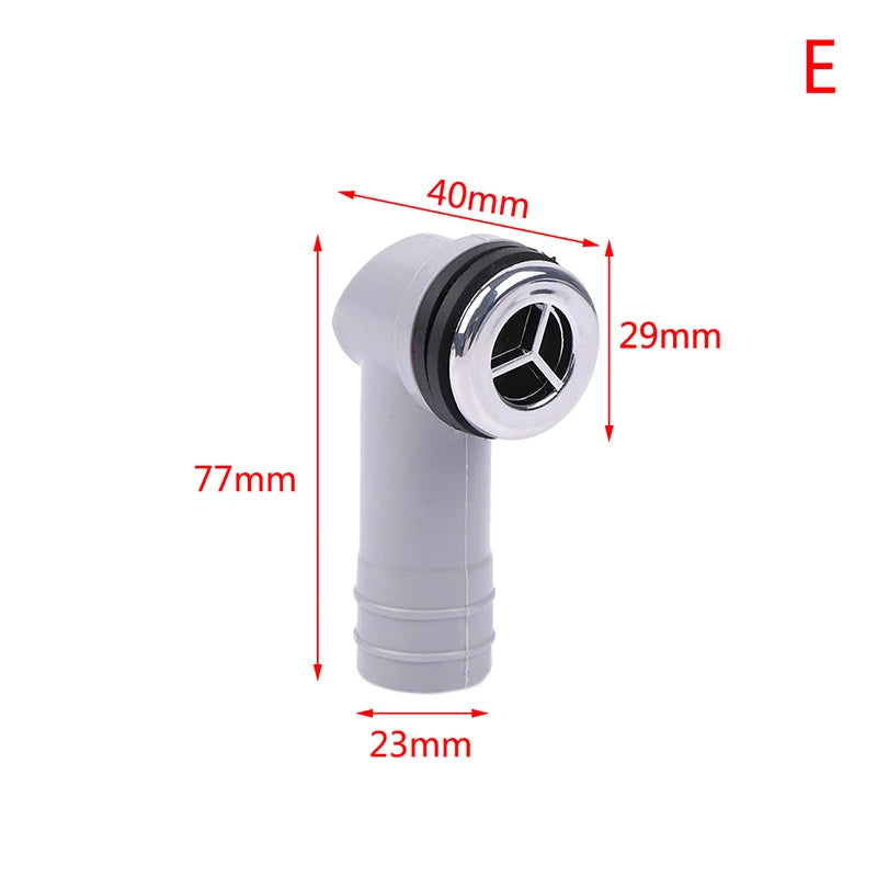 1PCS Kitchen Basin Square Round Overflow Hole Conversion Joint Drainage Water Pipe Three Links Head Sink Connector Accessories