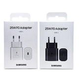 For Samsung 25W Super Fast Charger Galaxy S24FE S24Ultra S23 S22 FLip Fold 2 3 4 5 6 A06 A16 A15 A35 A55 Adapter Quick Charging