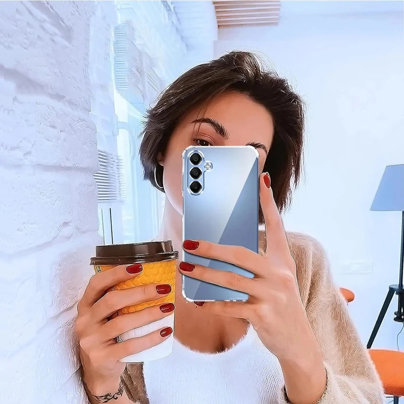 Luxury Clear Phone Case For Samsung Galaxy A56 A36 A15 A25 A35 A55 A14 A23 A54 A03 A13 A23 A33 A53 A73 A32 A52 A72 Back Cover