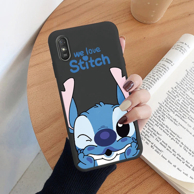 Lilo Stitch Phone Case For Redmi 9A 9AT Camera Protect Soft Cover Silicone Cute Cartoon Funda For Redmi 9A 9 AT Redmi9A 9AT Capa