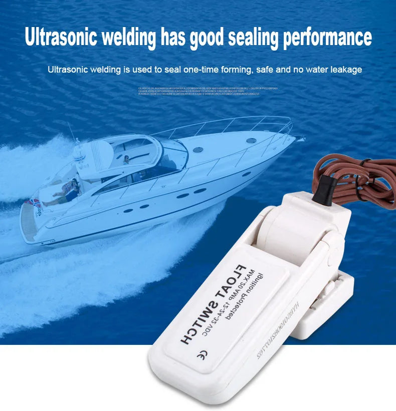 Water Pump Switch DC 12V Automatic Electric Boat Marine Bilge Pump Float Water Level Controller Flow Sensor Switch Hardware