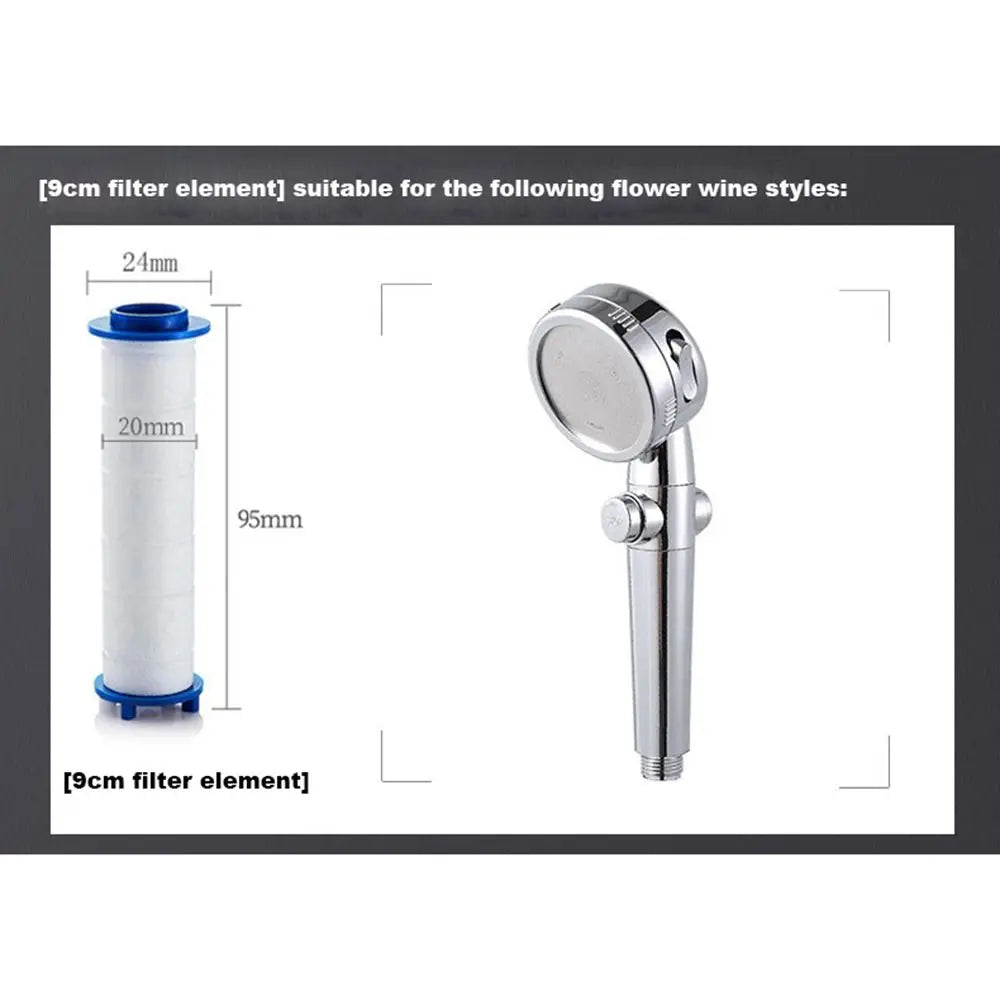 PP Cotton Filter Shower Head Replacement Filters Cartridge Water Purification for Most Hand Held Bath Sprayer Bathroom Accessory