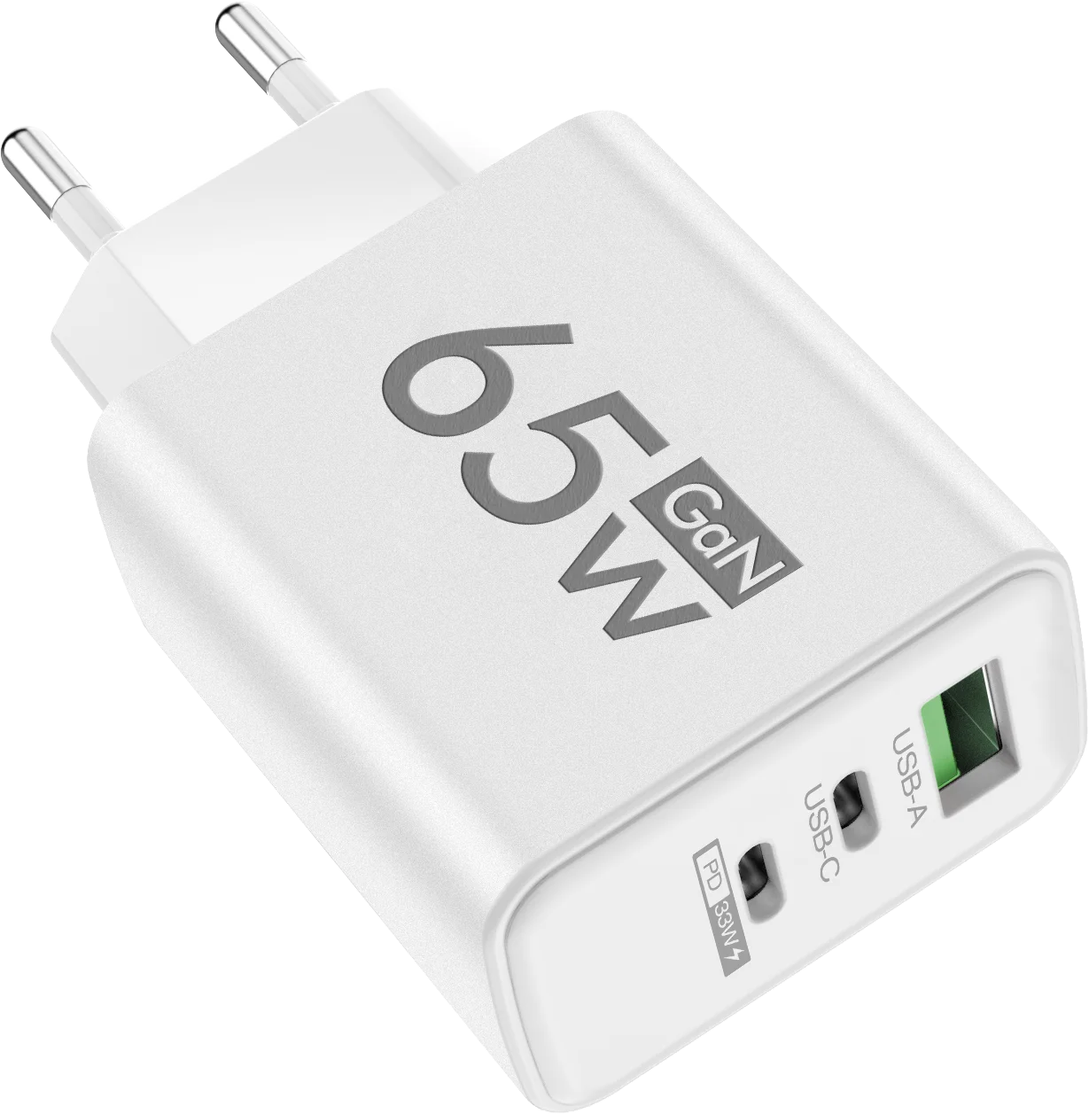 PD 65W USB C Charger GaN Fast Charging Quick Charge 3.0 Mobile Phone Charger Adapter For iPhone Xiaomi Samsung Oneplus OPPO