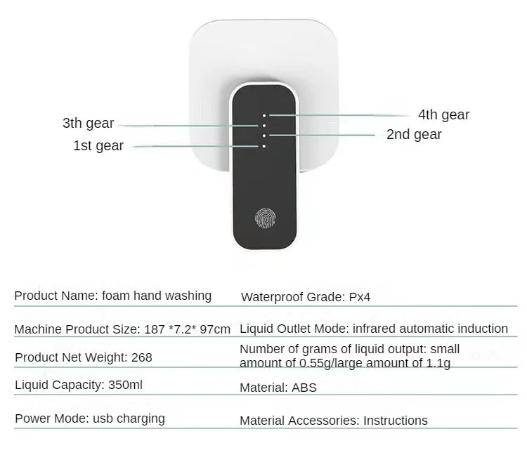 Household Contactless Infrared Sensing Foam Soap Dispenser Automatic Sensing Foam Hand Sanitizer Sterilizer