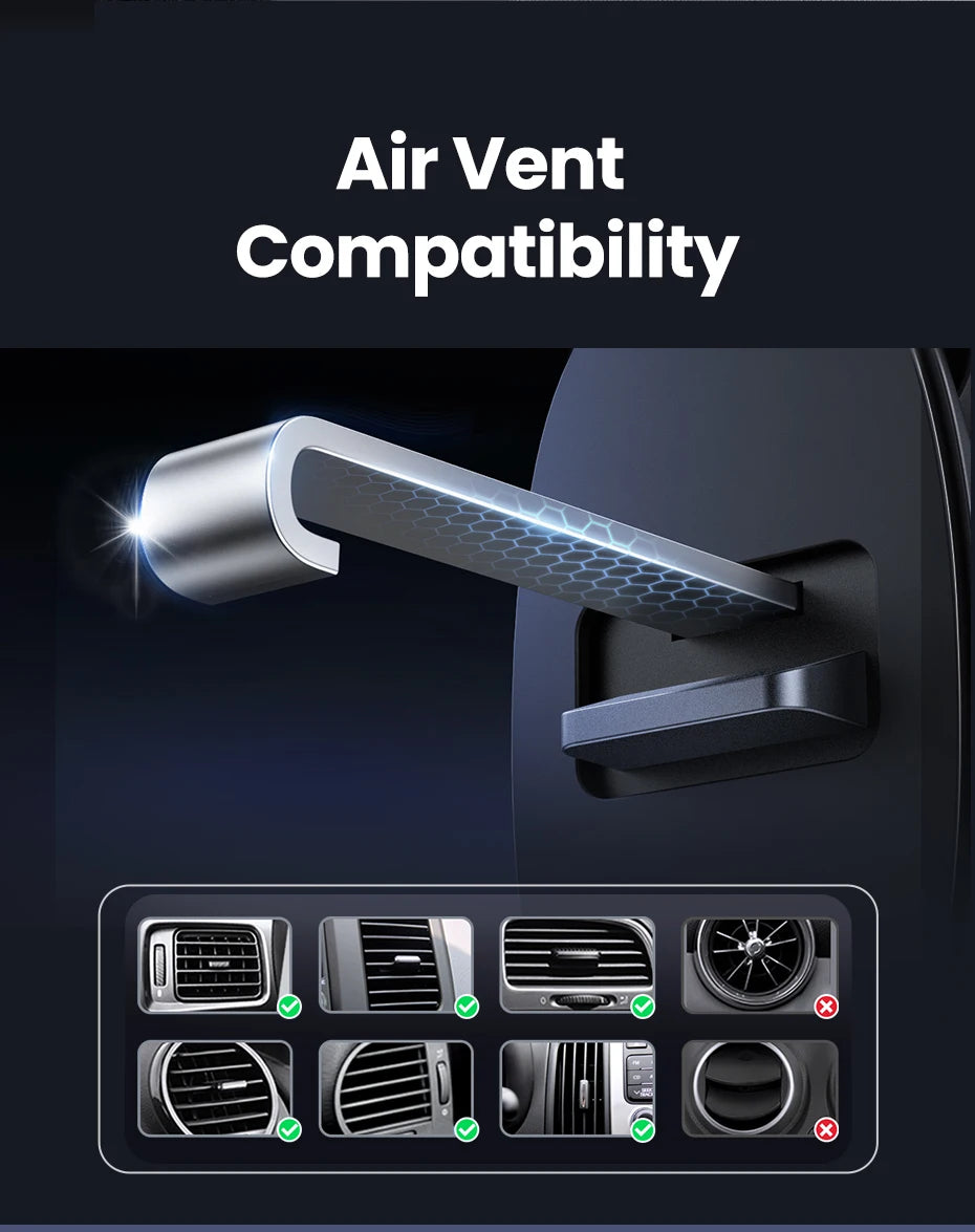 UGREEN Magnetic Car Phone Holder Magsafe Air Vent Phone Stand Unviersal For iPhone 16 15 14 Pro Max Xiaomi Samsung Strong Magnet