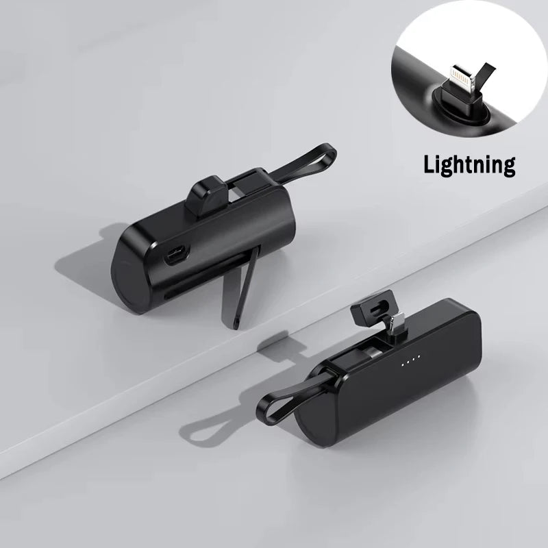 Mini 30000mAh Power Bank Capsule Large Capacity Portable Wireless Fast Charging External Battery For iPhone Type-c New