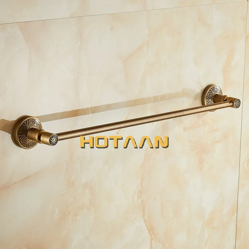 . (24",60cm)Single Towel Bar/Towel Holder,Solid Aluminium,Antique Brass Finish,Wall Mounted Bathroom accessories