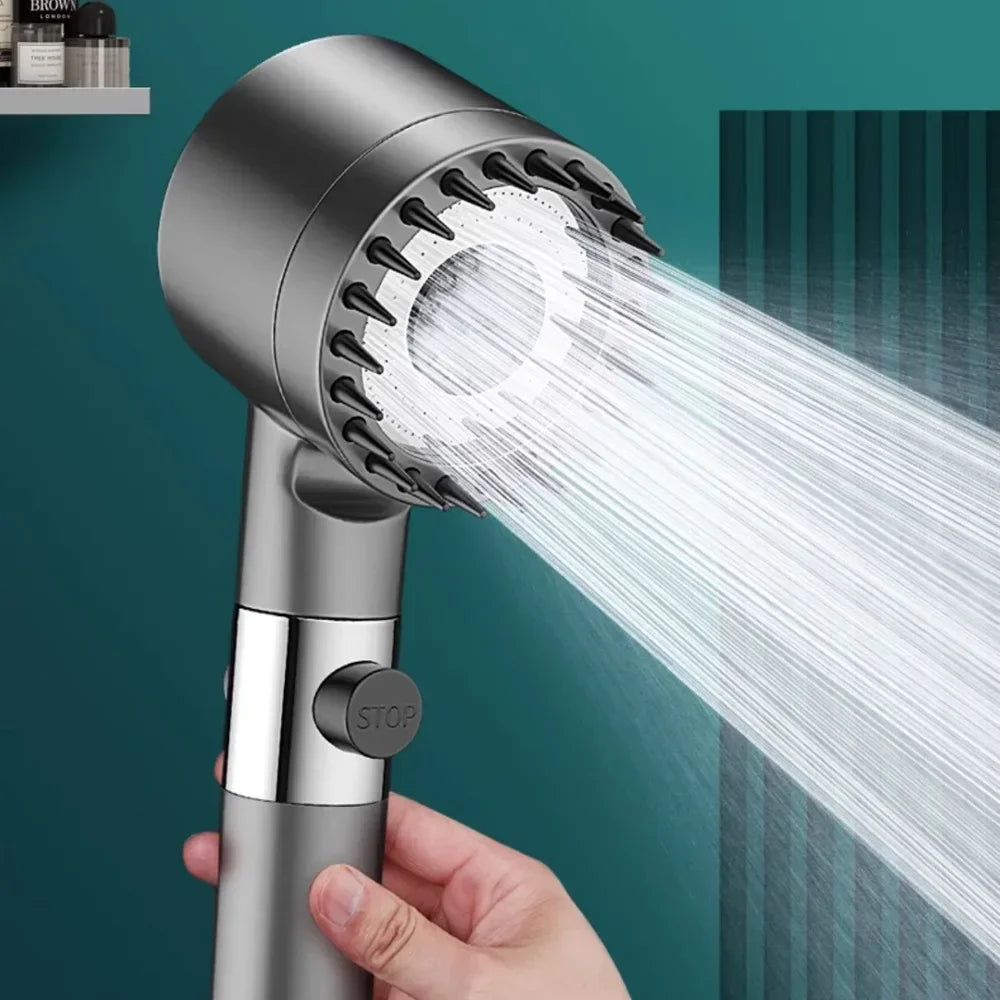 New Portable Shower Head 3 Modes High Pressure Showerhead Filter Rainfall Faucet Tap Bathroom Bath Home Innovative Accessory
