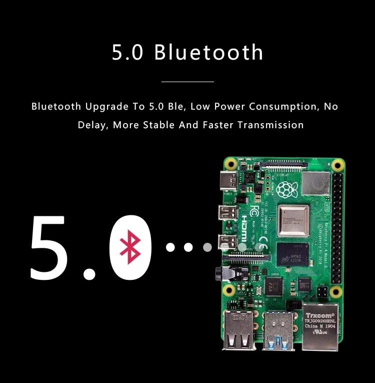 Raspberry Pi 4 Model B 4B RAM 1GB 2GB 4GB 8GB Core 1.5Ghz 4K High Resolution Dual Displays Bluetooth 5.0 New original stock