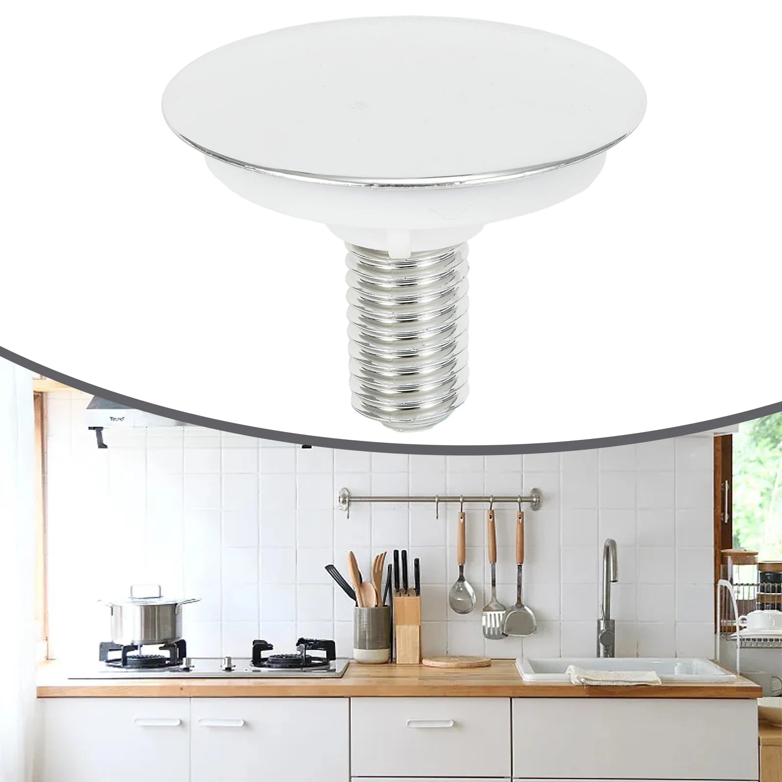 Sink Cover Sink Tap Covers Kitchen Supplies Tap Hole Stopper 49mm Blanking Plug Faucet Hole Cover Decorative Cover Hardware Part