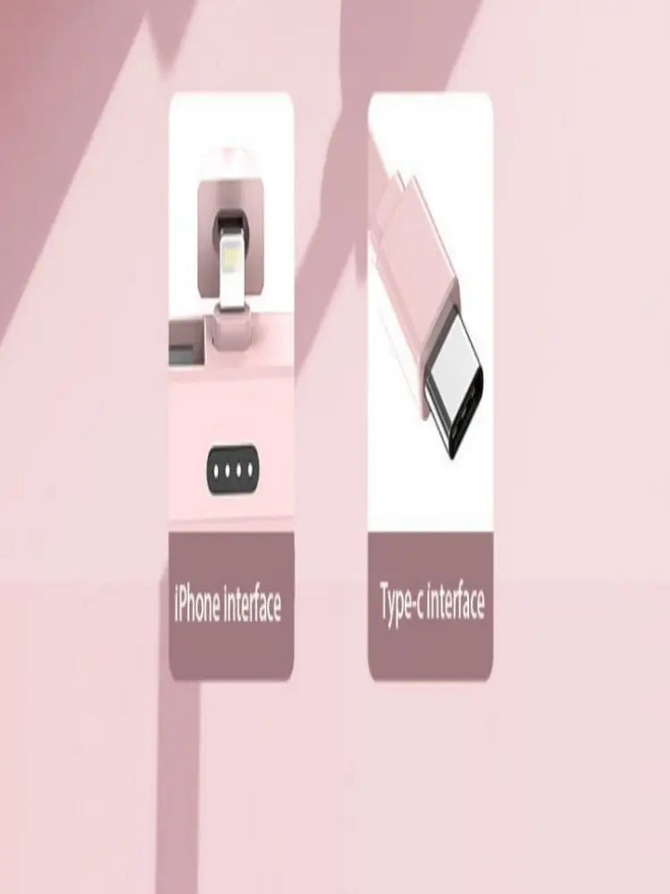 Mini 30000mAh Power Bank Capsule Large Capacity Portable Wireless Fast Charging External Battery For iPhone Type-c New