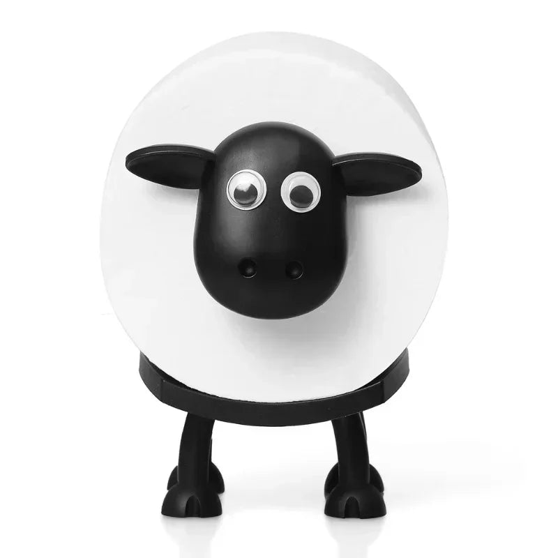 New Toilet Tissue Rack Cute Sheep Dog Shape Free Standing Storage Roll Paper Holder Animal Shape Decorative Toilet Paper Rack